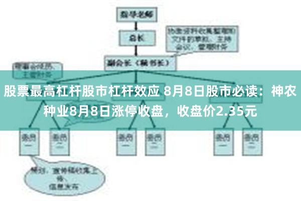 股票最高杠杆股市杠杆效应 8月8日股市必读：神农种业8月8日涨停收盘，收盘价2.35元